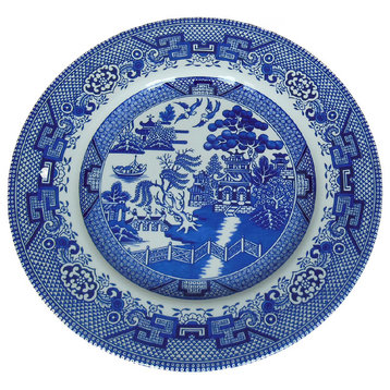 Cuthbertson Blue Willow Dinner Plate, 11", Set of 4