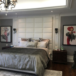 Luxury bedroom with original artwork - Mixed Media Art