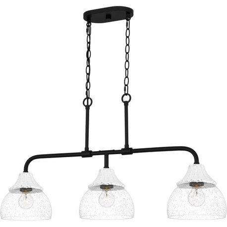 Quoizel OTN336MBK 3-Light Island Chandelier, Otten