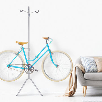 Indoor Bike Storage - The Donatello Two-Bike Gravity Rack