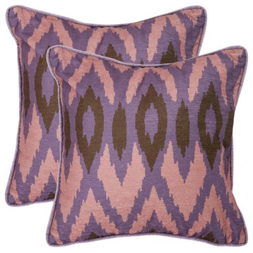 Easton Accent Pillow (Set of 2) - 18x18 - Purple