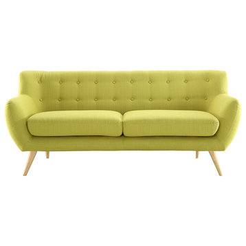 Modern Contemporary Sofa, Wheatgrass Fabric