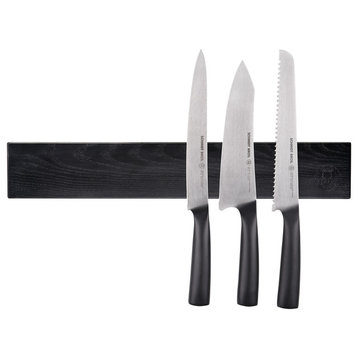 Schmidt Brothers Cutlery Black Magnetic Wall Bar, 18"