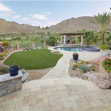 Swimming Pool & Spa and Pergola with Fireplace