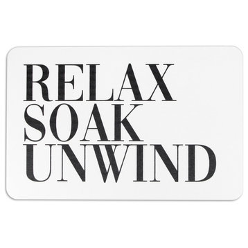 Relax Soak Unwind Non Slip Bath Mat