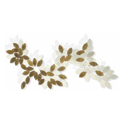 Gathering Bronze Colored Glass with Mirror Wall Art - Wall Mirrors