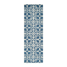 Safavieh Cambridge Collection CAM133 Rug, Navy/Ivory, 2'6"x20'