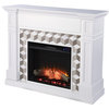 Darvingmore Electric Fireplace - Marble, Enhanced Electric Firebox
