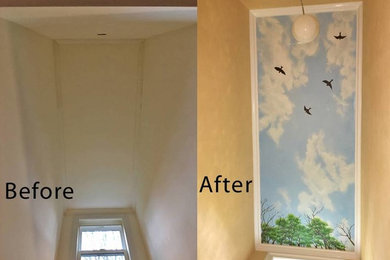 Example of a minimalist entryway design in Portland