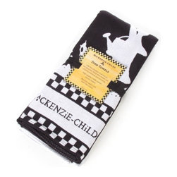 Mrs. Powers Dish Towel Set - Black & White | MacKenzie-Childs - Dish Towels