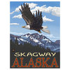 Paul A. Lanquist Skagway Alaska Eagle Soaring Art Print, 9"x12"