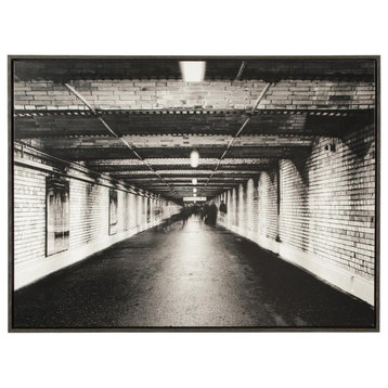 Param Subway Path Black/White Framed Wall Art