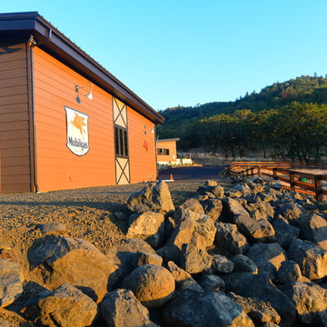 Contemporary barn exterior