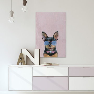 "Astounding Dog" Painting Print on Wrapped Canvas