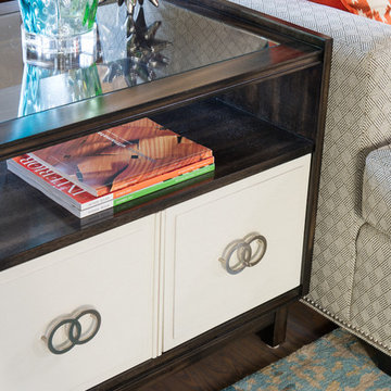 Contemporary Two Toned End Table