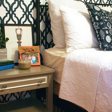 A Tamara Trellis Stenciled Bedroom