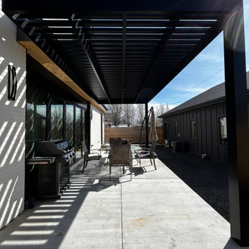 Modern Lattice Patio Cover