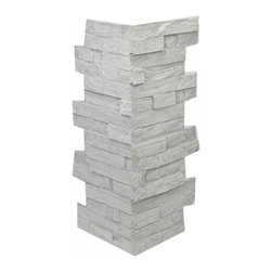 146-MESA STACKED SLATE CORNER 24"H X 6"W X 1"D - Wall Panels