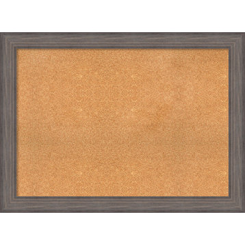 Framed Cork Board, Country BarnWood Wood, 45x33