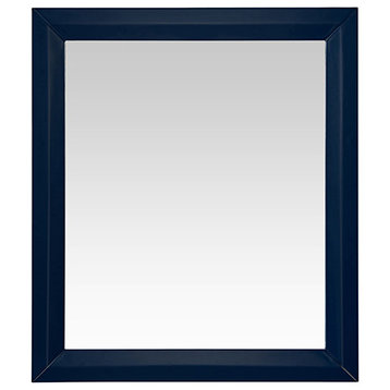Transitional Framed Mirror, Heritage Blue, 28"