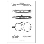 DDCG - Vintage Violin Patent 20x30 Print on Canvas - This canvas features a vintage violin patent to help you match your personal style in your interior decor.  The result is a stunning piece of wall art you will love. Made to order.