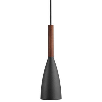 MIRODEMI® Venanson | Black/White Metal Pendant Lamp for Kitchen, Black, 1 Head