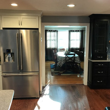 Kitchen Fridge, Closed one doorway, Extended second doorway