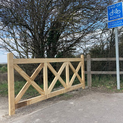 A series of timber gates - Home Fencing And Gates