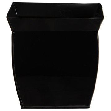 11.75" Fluted Metal Square Planter