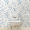 Everblooming Rosettes Dreamy Sky Cabbage Rose Bouquets Wallpaper Bolt