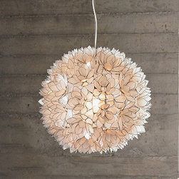 Roost Lotus Flower Chandelier - White - Chandeliers