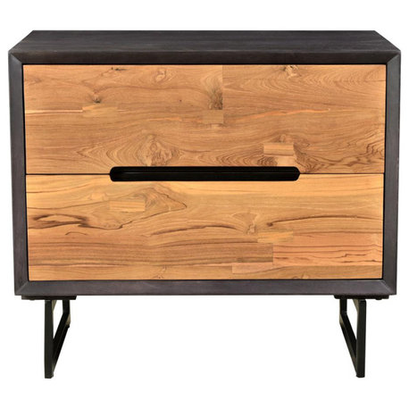 Vienna Collection Solid Reclaimed Teak Nightstand, Belen Kox