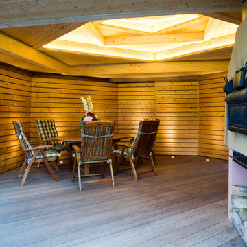 Aussenpavillion mit Sauna