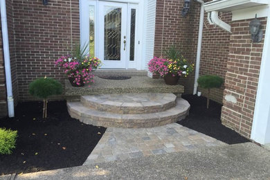 Front Entry Opening- Half Moon Steps & Landscaping Remodel
