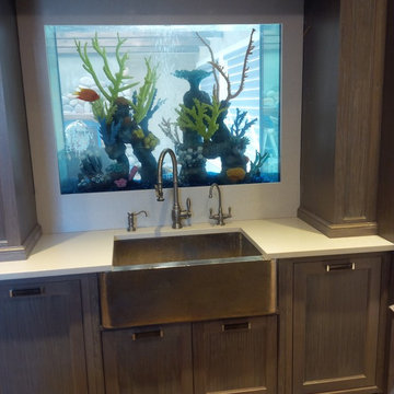 Custom Kitchen with an Aquarium