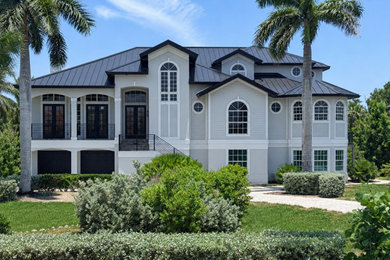 Example of a beach style exterior home design in Other