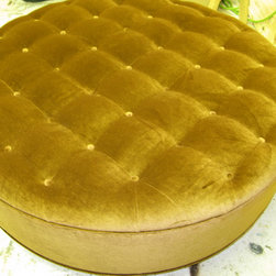 Custom Tufted Ottoman - Footstools And Ottomans