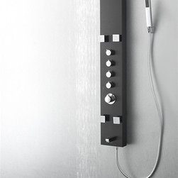 Fresca Regal Aluminum Silver Thermostatic Shower Massage Panel FSP8015SL - Bath Products