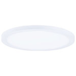 Maxim Lighting - Wafer LED 10" RD 3000K Wall/Flush 120-277V 0-10V - Wafer was designed for the discriminate consumer who wants the low profile look of recessed without the high cost.  Manufactured of die cast aluminum, Wafer brings ultimate heat dissipation to its edge lit technology.  Edge lighting gives very even light distribution while dispersing heat over a larger area.  The result of this is longer LED life and better light diffusion.