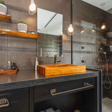 Madison Modern Bathroom with Floating Wood Vanity