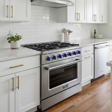 Janska 36 inch Gas Range - Stainless Steel with Blue Knobs