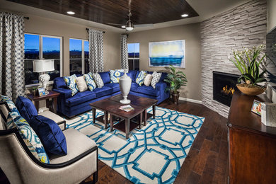 Elegant living room photo in Denver