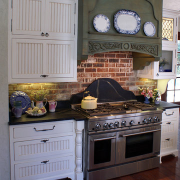 Inset kitchen with soapstone