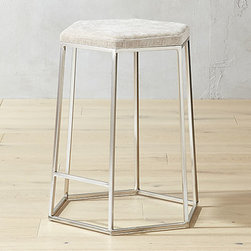 Hex Champagne 24" Counter Stool | CB2 - Baby And Kids