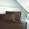 Becky Cameron Luxury 4-Piece Bed Sheet Set, California King, Chocolate