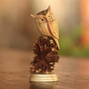 Novica Handmade Perched Owl Wood Sculpture