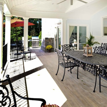 Exterior Remodel Turns Home Backyard into Gorgeous Retreat in Great Falls, Va