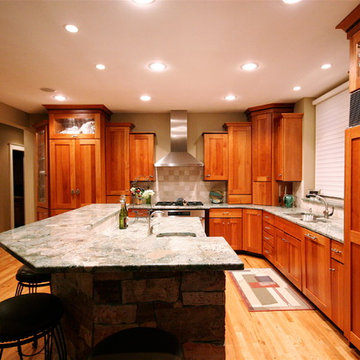 Craftsman Style Kitchen perfect for entertaining