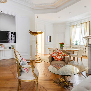 Paris XVI, appartement familial haussmanien