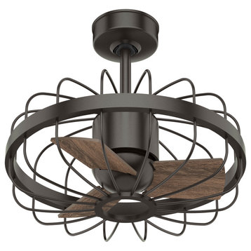 Hunter 16" Roswell Noble Bronze Ceiling Fan With Wall Control